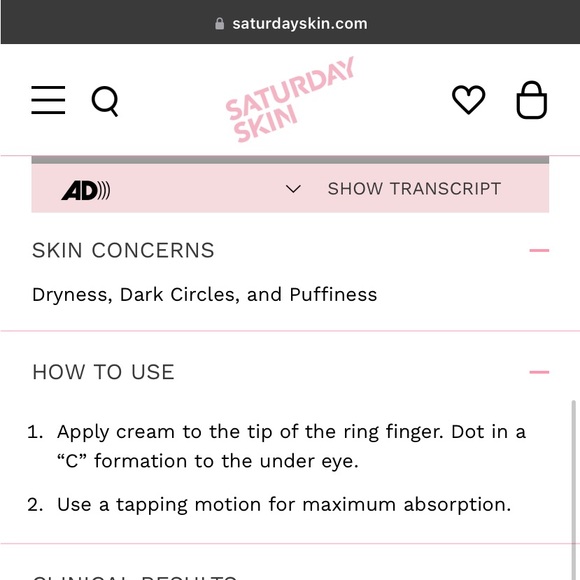 *NEW* Saturday Skin Wide Awake Eye Cream - Picture 5 of 5